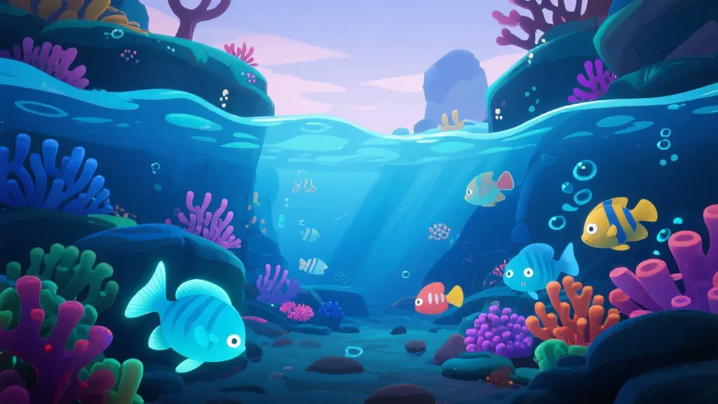 海底场景演示：捕鱼风暴界面预览